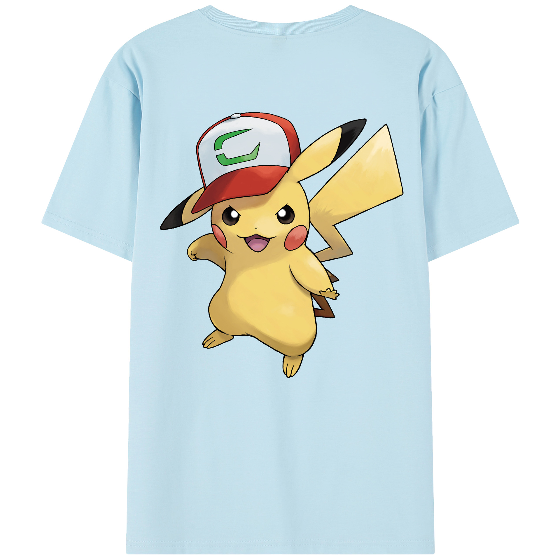 （画像用） ポケットモンスター Pokémon 綿100％半袖Tシャツ（背面プリント）